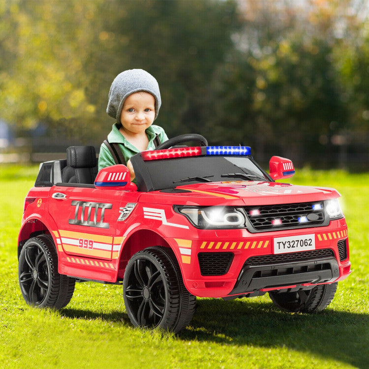 <strong>Best Gift for Children:</strong> The kid's ride on a police car is an exquisite gift for children, aged 3 to 8 years old, to fulfill their dream of becoming policemen since the siren, flashing light and police signs make it look like a real police car. Equipped with headlights, music, a microphone, and a volume controller, it will make your baby's ride more enjoyable.
