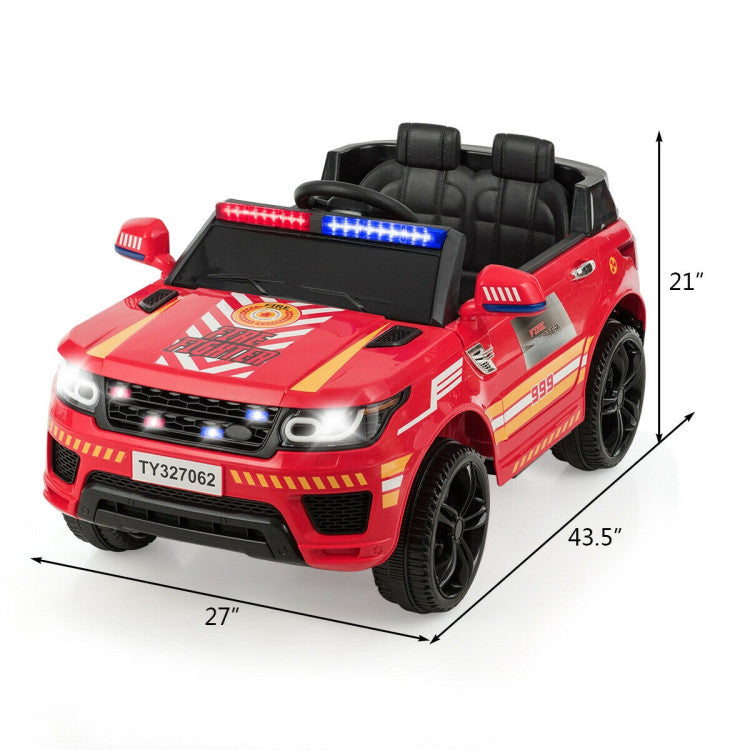 <strong> Warm Tips:</strong> There is a specific button to turn police car mode on(the siren is on and the warning light is flickering). The speaker is only working under police car mode. Two enjoyment modes: a. connection mode allows you to play music that you like conveniently. b. Under music mode, your children can choose to listen to built-in music or listen to stories.