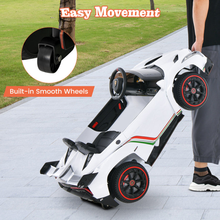 <strong>Safe Design and Easy Movement:</strong> Designed with a soft start function and equipped with a spring suspension system and shockproof wheels, our ride-on car prioritizes safety without compromising on excitement. The built-in smooth wheels make relocation a breeze, so the fun never has to stop.