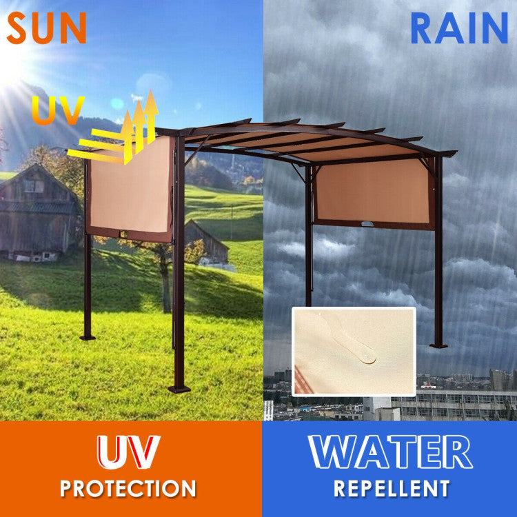 Reliable Sun Protection: Engineered with robust materials covering its entire structure, this canopy ensures both fire resistance and waterproof capabilities. It shields you from moderate rain, making it ideal for enhancing outdoor enjoyment during parties, games, and various activities.