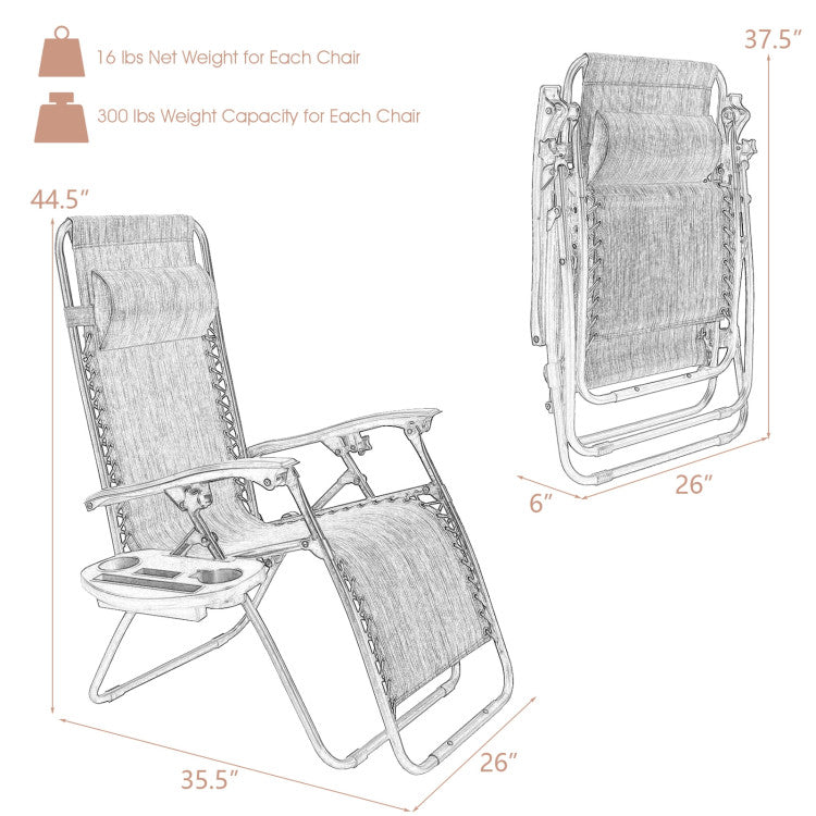 <strong>No Installation Required:</strong> What you get is 2 fully-installed recliners. Then you can read or enjoy a nap on the chair with your loved ones. Plus, the waterproof fabric is easy to clean. Dimension of unfolding: 40"-57" x 25" x 34"-42.5" (L x W x H) , dimension of folding: 25" x 5" x 35"(L x W x H).