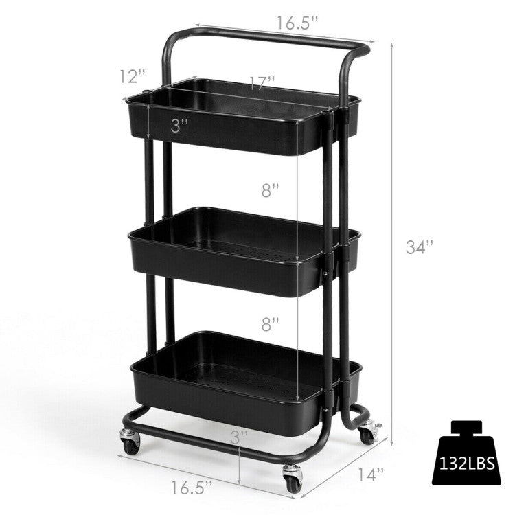 Convenient and Hassle-Free Assembly: Our mobile organizer cart is quick and easy to assemble, thanks to the clear instructions and necessary hardware provided. Additionally, the cart's anti-rust surface and plastic mesh basket allow for effortless cleaning with a soft cloth, ensuring its continued pristine appearance.