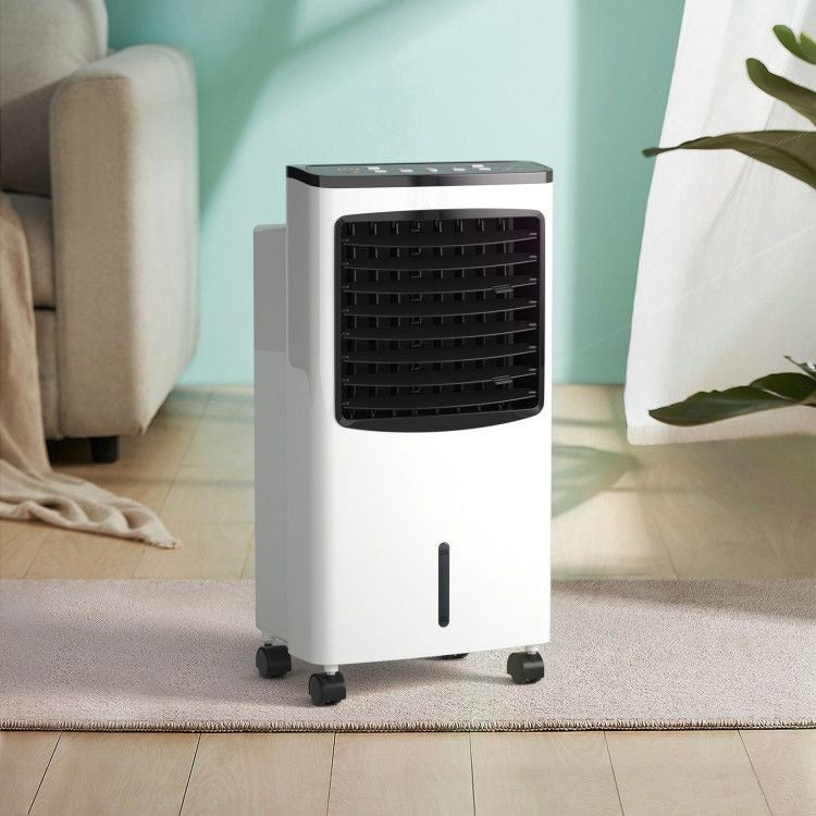 Stay Cool and Comfortable: This versatile air cooler not only functions as a fan but also provides refreshing humidification. It is perfect for hot/dry climates with humidity levels below 50%, making it ideal for use in your home, office, dormitory, and more.