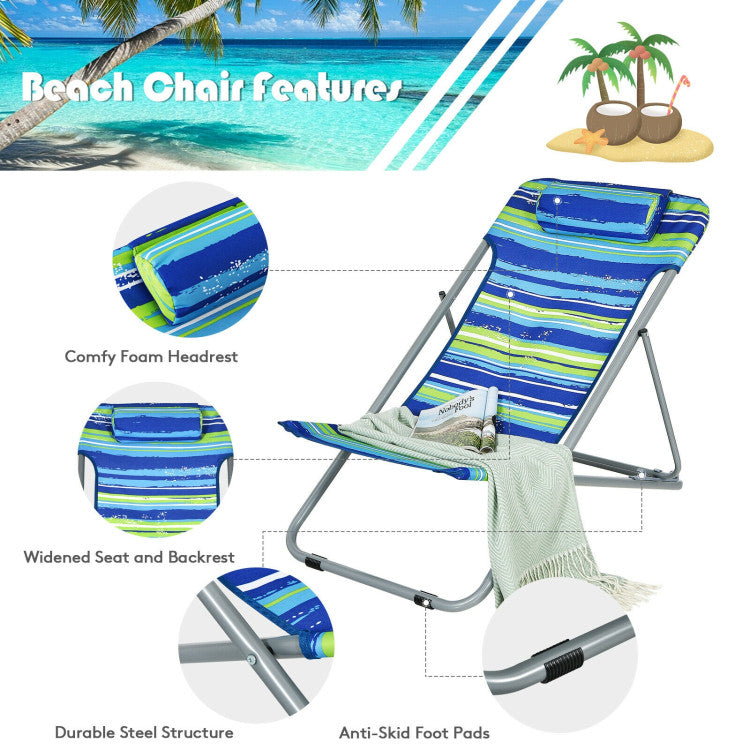 Lightweight Yet Sturdy Design: Our sunbathing chair boasts a solid and durable metal frame, making it lightweight at just 20 pounds, yet able to support up to 300 lbs. With non-slip, wear-resistant foot pads, your floors and support pipes stay protected.
