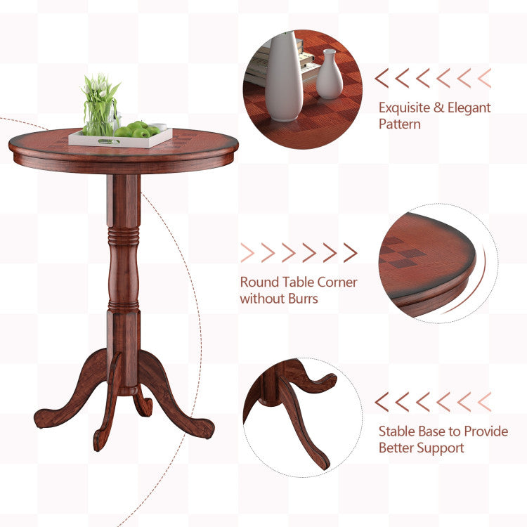 Versatile Adjustable Foot Pads: Enjoy stability on any surface with adjustable foot pads that ensure your pub table stays balanced, even on slightly uneven ground. The round design is not only ergonomic but also polished to perfection, eliminating any sharp edges and providing a comfortable resting place.