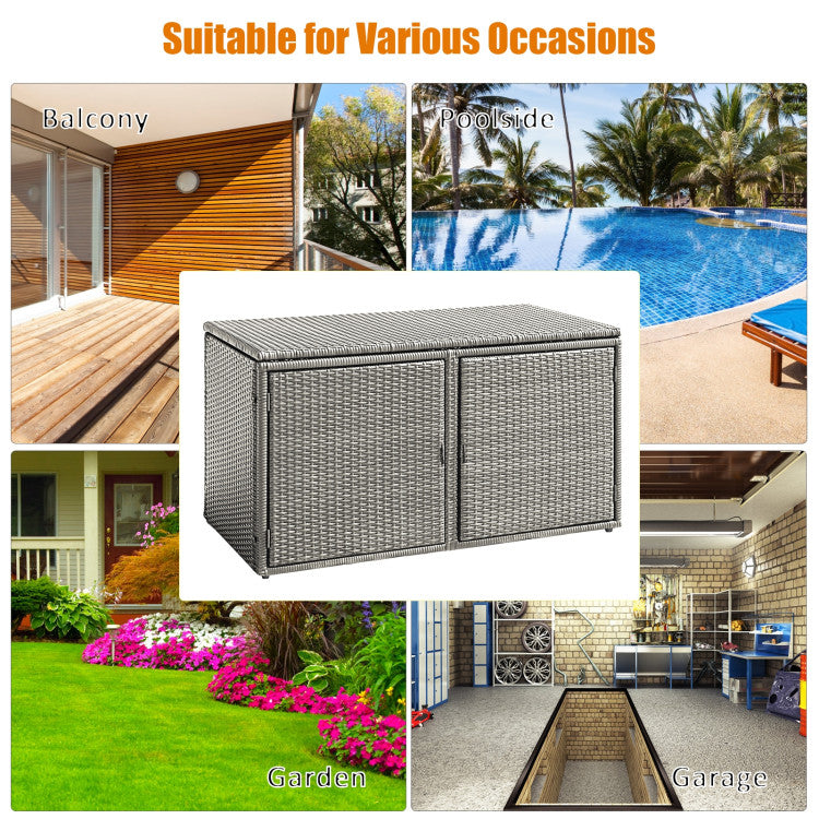 Versatile and Stylish: Featuring a modern and minimalistic design, this multipurpose storage box is perfect for both indoor and outdoor settings. It not only provides ample storage but also serves as an attractive home decoration piece.