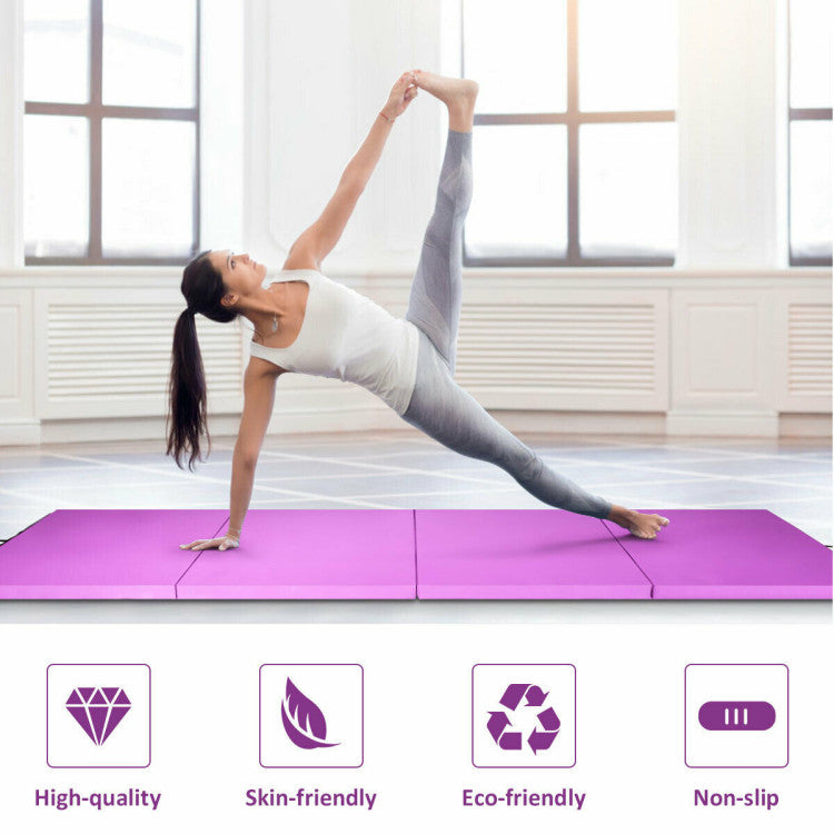<strong>Versatile Exercise Companion:</strong> Our 4' x 8' x 2" gymnastic mat is perfect for a myriad of workouts, including gymnastics, pilates, yoga, martial arts, and more. It's also an excellent tool for teaching kids basic gymnastics and exercises, ensuring a wide range of applications.