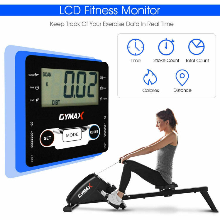 <strong>Track Your Workout:</strong> Keep tabs on your progress with the large LCD monitor, tracking metrics like count per minute, time, calories, and distance. The convenient scan mode helps you stay motivated and focused on smashing your fitness goals.