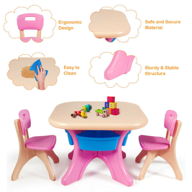 Safe and Eco-Friendly Material: Rest assured, our furniture set is made from environmentally friendly PE material with no unpleasant odors. The waterproof and stain-resistant PE material is easy to clean, ensuring a clean and hygienic play area. Moreover, all corners are rounded for added child safety during playtime.