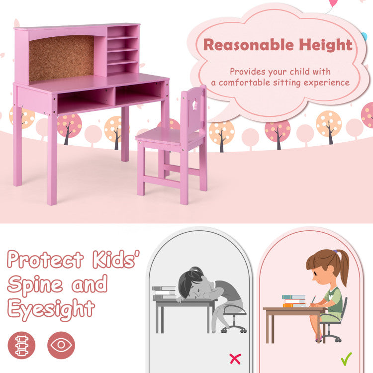 <strong> Perfect Gift for Kids:</strong> The wooden kid's table and chair are polished into rounded corners, which is ideal for children over 3 years old. It can help kids cultivate the ability to organize and develop good sitting habits at an early age.<br>