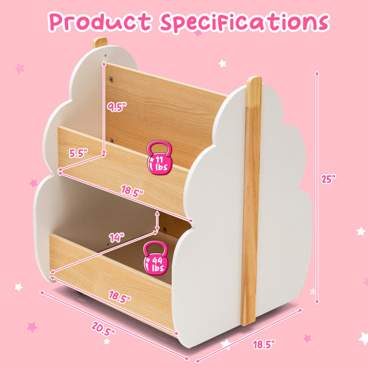 Easy Assembly and Perfect Size: Sized at 20.5" x 18" x 25" (L x W x H), this bookshelf is compact yet spacious enough for all your child's belongings. The detailed instructions included in the package ensure a quick and hassle-free assembly process, with all parts numbered for added convenience. Get your child's room organized effortlessly!