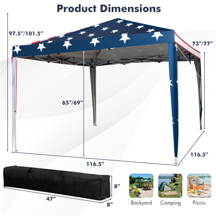 Versatile Use: Ideal for outdoor events like parties, picnics, and trade shows. Also suitable for outdoor medical stations. Its weather-resistant materials and portable design make it suitable for beaches, parks, markets, and gyms.