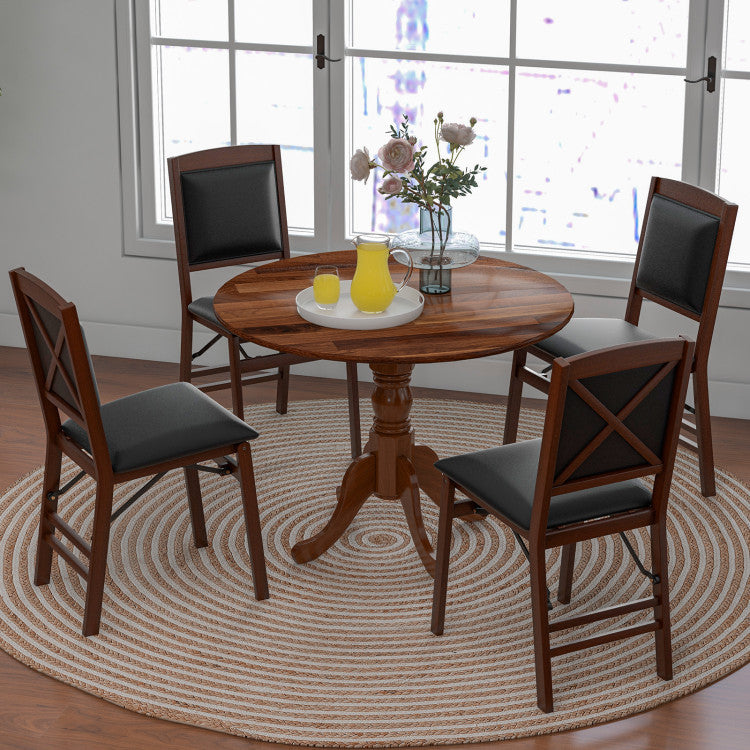 Perfect Size for Family Gatherings: This dining table comfortably accommodates up to 4 people, making it ideal for intimate family gatherings and cozy meals together. The thoughtful round corners ensure safety and prevent accidental scratches or bumps.