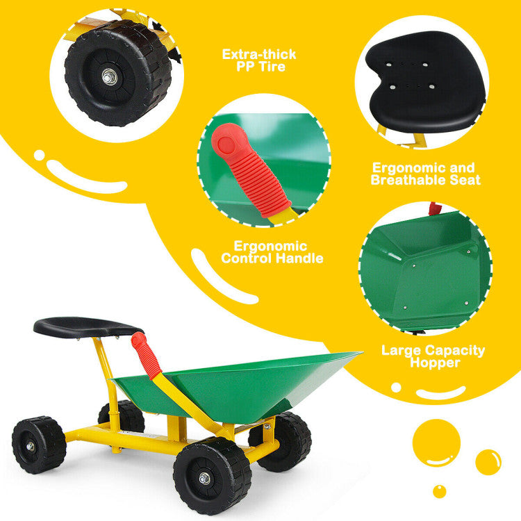 <strong>Sturdy Steel Frame:</strong> Our sand digger boasts a sturdy stainless steel frame, ensuring long-lasting weather resistance for endless playtime fun. Built to withstand the elements, it's a reliable companion for your little ones' outdoor adventures.