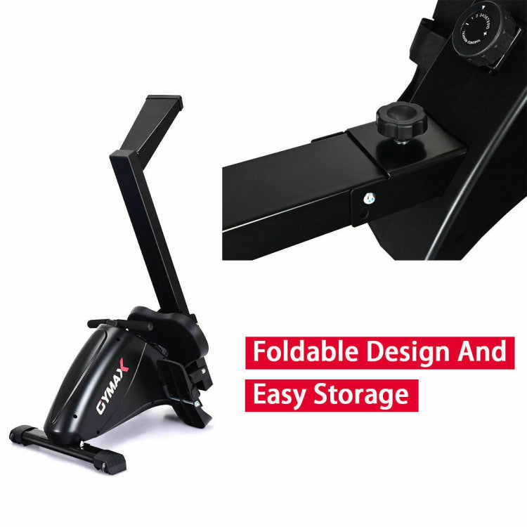 <strong>Convenient Storage and Transport:</strong> Designed for convenience, our rowing machine features a foldable design for easy storage and wheels for effortless transportation. Experience hassle-free workouts and seamless integration into your home gym setup today!