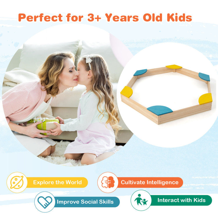 <strong>Perfect Gift for Kids:</strong> Perfect for kids aged 3 and above, our wooden sandpit sparks endless exploration and discovery. The kid-friendly design fosters imaginative play while providing convenient storage for toys and belongings. Give the gift of outdoor adventure and watch as your child's imagination blooms.<br>