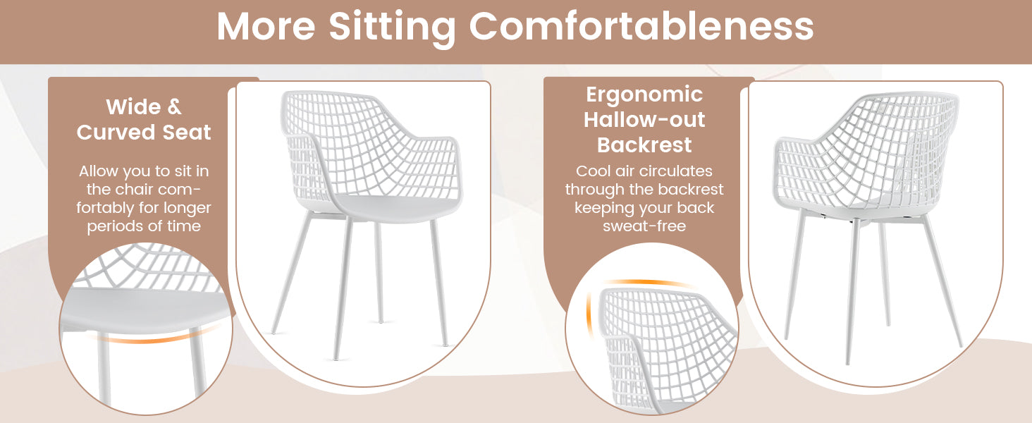 <strong>Ergonomic Backrest with Airy Hollow:</strong> Experience ultimate relaxation with our ergonomic backrest design! Crafted to wrap your body for spine protection and waist relaxation, it provides a comforting "mother-like" hug. The airy hollow backrest ensures cool and comfortable sitting for extended periods.