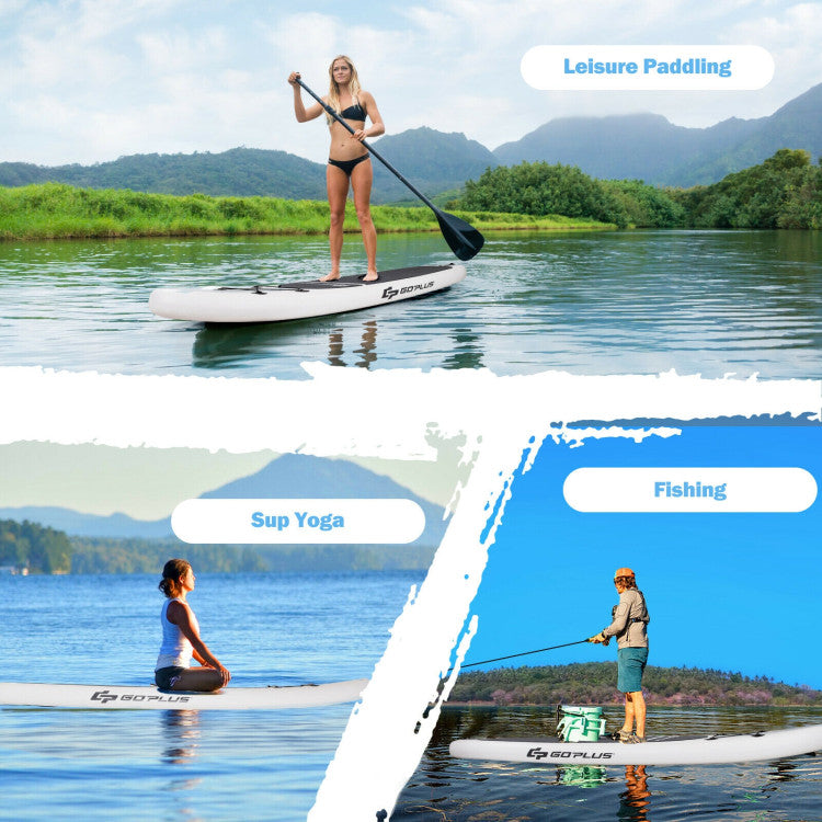 Versatile Use: This paddle board is perfect for all skill levels and can be enjoyed in various water environments, including oceans, lakes, and rivers. It's ideal for activities like surfing, water yoga, fishing, and more.
