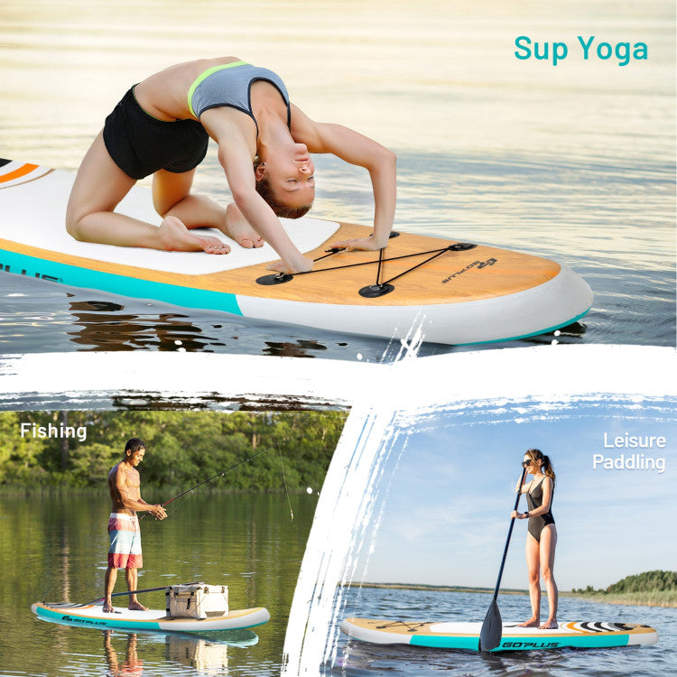 Versatile Fun: With ample space for multiple riders, this paddleboard is suitable for all skill levels and various water environments. Whether you're cruising on oceans, lakes, or rivers, or engaging in activities like surfing, water yoga, or fishing, it's your ideal companion for aquatic adventures.
