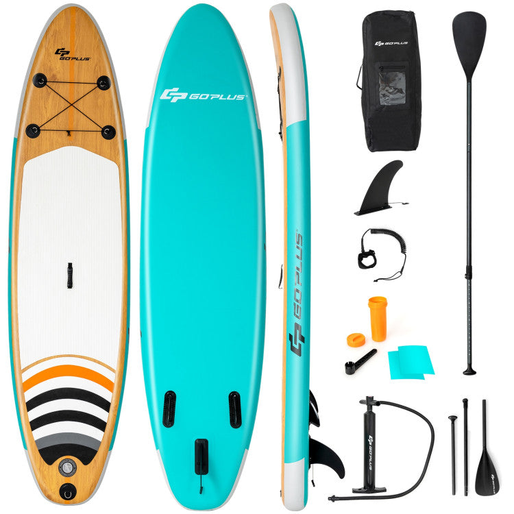 Complete Package: The package includes an extendable paddle, fins, manual pump, and repair kit, offering you all the necessary equipment for easy inflation and quick fixes. You'll be ready to hit the water in no time.
