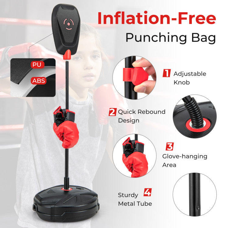 User-friendly Design: The boxing set includes a glove-hanging area for easy access. The premium boxing glove, free from odors, promises a comfortable and pleasant boxing experience for both kids and adults alike. Elevate your child's playtime with a thoughtful touch of convenience.
