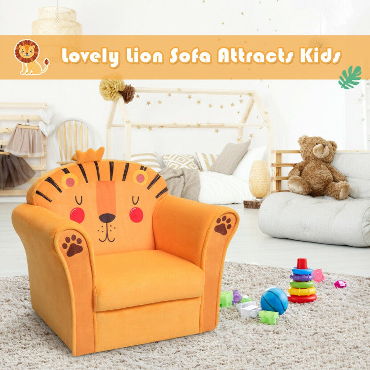 Perfect & Ideal Kids Gift: This kids armrest sofa instantly catches kids' attention and sparks their imagination with lion pattern. Adorable kids sofas provide little ones with a cozy resting place where they can read stories, watch cartoons, have snacks, and more.