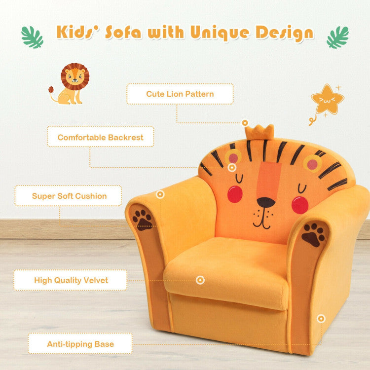 Ergonomic Design & Strong Support: The children's sofa has a wide backrest and a reasonable height, which can effectively support the children's spine and help them develop good sitting habits. The ergonomic armrest design provides the most reliable support for children.