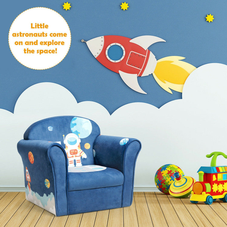 Perfect Gift for Kids: This adorable astronaut-themed kids armrest chair is sure to captivate your child's imagination, making it the perfect gift. It provides a cozy and comfortable spot for your little ones to indulge in storytime, watch their favorite cartoons, enjoy snacks, and more.