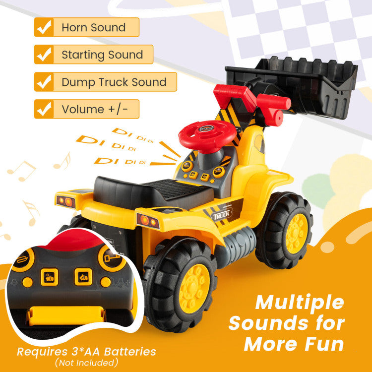 Secure and Smooth Driving Adventure: Safety is paramount, especially in kids' toys. That's why our ride-on car incorporates rear-wheel shock absorbers, ensuring a stable and gentle driving experience for your child.