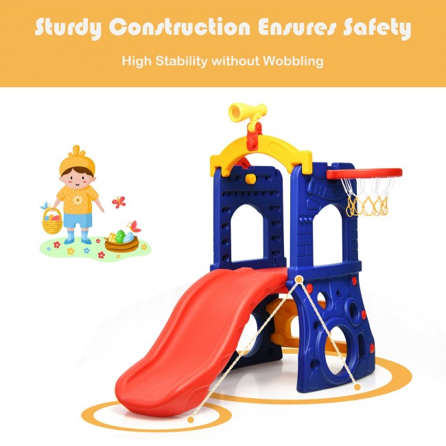 Sturdy Construction & Durable Materials: The toddler slide is made of safe HDPE material that is not easily deformed. The sturdy structure and strong weight capacity allow the kid to play without worry and accompany your child for a long time.