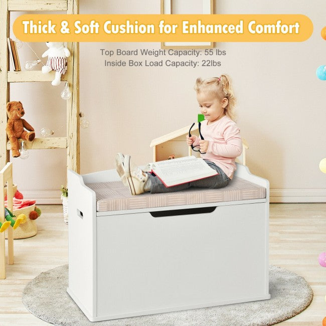 Enhanced Safety Features: Our toy chest is designed with a safety-hinged lid that opens and closes gradually, preventing little fingers from getting pinched. The rounded corners offer additional protection against accidental bumps and scratches.