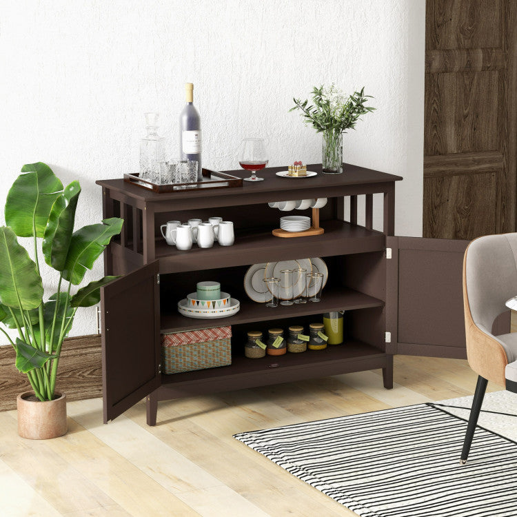 Multi-functional and Handy: Ideal size for kitchen side ends and coffee tables, offering a versatile and practical storage solution. Customize your storage space effortlessly with this cabinet.
