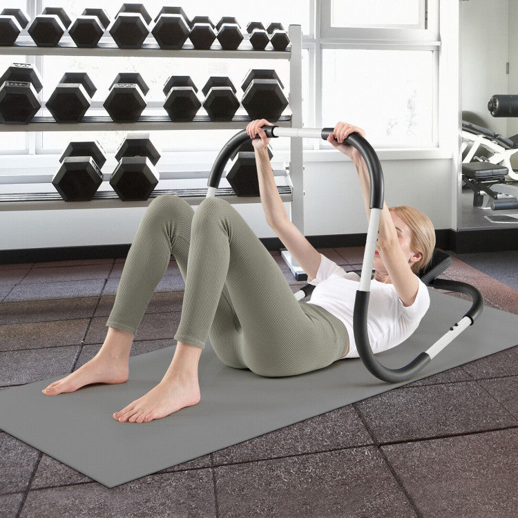 Premium Comfort and Support: Experience ultimate comfort with our AB trainer featuring a thick padded headrest and skin-friendly leather surface. The foam-covered handrails provide a stable and comfortable grip, ensuring a pleasant workout every time.