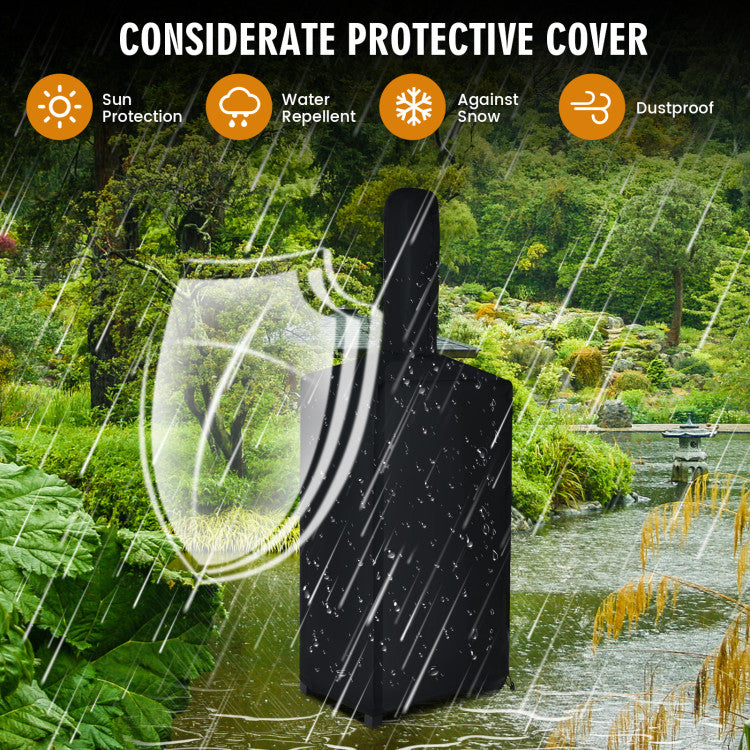All-Weather Protection: Conquer the elements with confidence! Our pizza heater comes complete with an Oxford fabric cover, offering waterproof, sunproof, rainproof, windproof, and snowproof protection. Meticulously crafted with delicate sewing for high durability, and an elastic string for easy fixation and removal. Bring on the outdoor festivities, rain or shine!