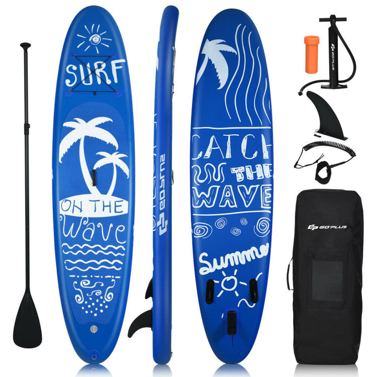 All-Inclusive SUP Package with Quick Inflation: Our package includes an adjustable paddle, a manual air pump, a backpack, a safety leash, a repair kit, and a removable fin. The manual air pump ensures hassle-free inflation, and when deflated and rolled up, the paddle board becomes compact and easy to store.