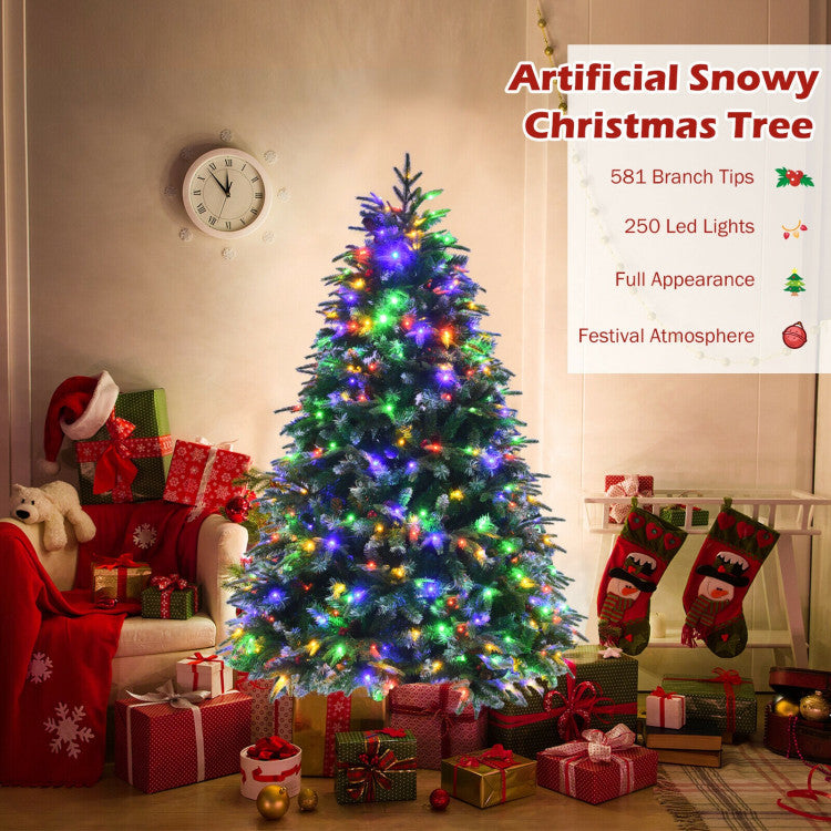 Provide Charming Lighting Shows: Equipped with bright LED lights, this 2-color changeable Christmas tree brings home a romantic vibe and beautiful lighting show. There are 11 dynamic effects for you to choose from, such as steady on, quick flash, slow flash, changing flash, and changing fade.