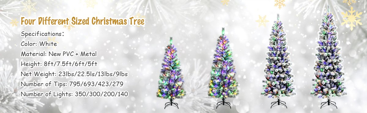 Convenient Hinged Structure: All hinged construction makes the artificial tree easy to fluff and increases the ease of assembly, saving you a lot of time and effort. Moreover, a sturdy metal base keeps the tree as stable as possible.