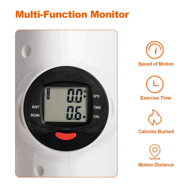 Real-Time Exercise Tracking: Keep yourself motivated by tracking your real-time progress with the LCD monitor. The easy-to-read screen provides essential exercise data such as time, speed, distance, and calories burned. Stay informed about your workout results and set new goals as you strive for improved fitness.