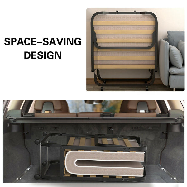 Space-Saving Foldable Design: This bed can be easily folded within a few steps, and the lockable buckles prevent accidental unfolding during transportation or storage. Its compact size allows for convenient storage in any corner of your home without occupying excessive space.