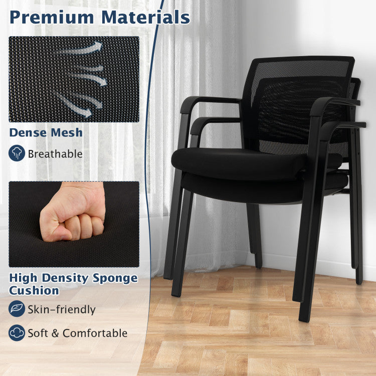 Breathable and Durable: Crafted with a breathable mesh back and high-density sponge-padded seat, our chairs provide long-lasting comfort with ventilation holes to avoid a stuffy feeling.