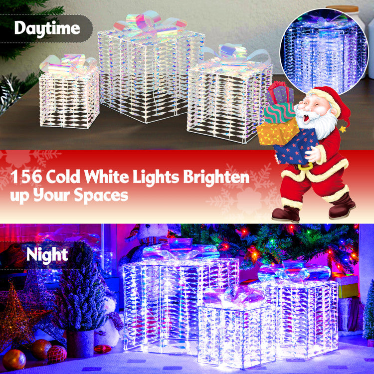 Festive LED Brilliance: Illuminate your holidays with 156 cold white LED lights, creating a dreamy ambiance and spreading cheer. A captivating visual treat for festive joy.
