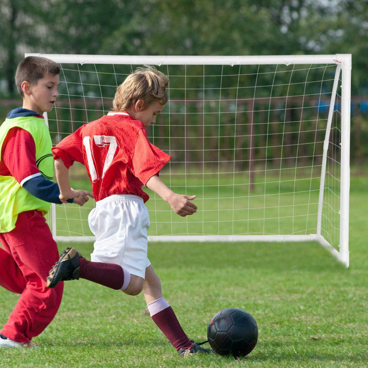 Perfect Gift for Kids: The soccer goal serves as a fantastic gift, encouraging kids to engage in casual matches, skill practice, and entertainment. It promotes motor skill development, and enhances coordination and reaction abilities, all while fostering family interaction. A perfect solution to reduce screen time and encourage healthy physical activity for children.