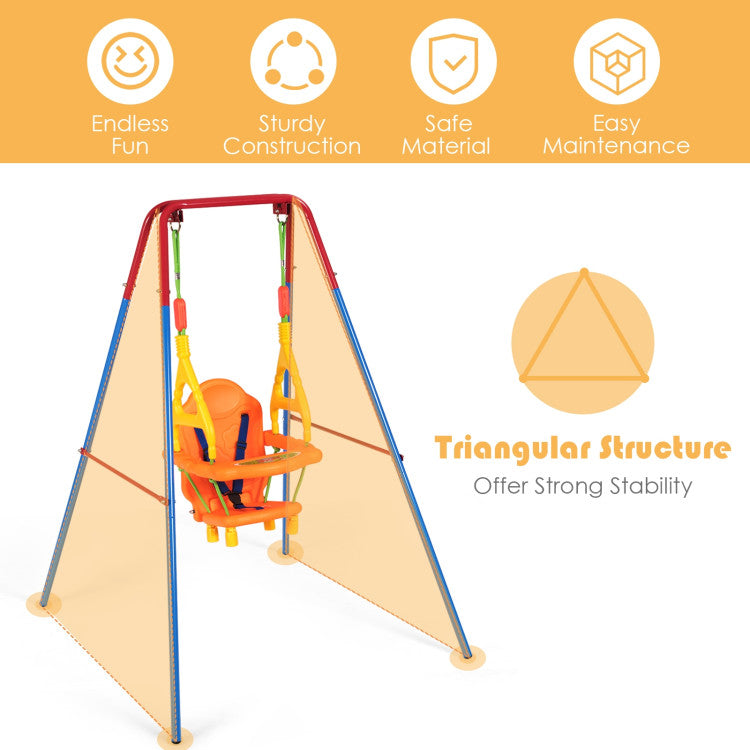 Safety First: Safety is our priority. Our toddler swing seat is ASTM-certified and features a three-point safety belt on the back to ensure your child stays securely in place during playtime. Additionally, two high-quality ropes distribute weight evenly to prevent accidental tipping.
