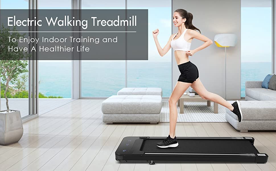 Space-Saving and Portable Design: Our compact treadmill is designed to save space, making it perfect for any room. It can easily fit under your sofa, in a corner, or even under your bed, freeing up valuable floor space. Additionally, the smooth wheels allow for effortless transportation and storage.