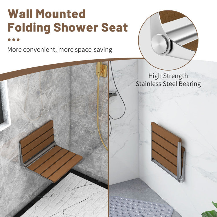 Foldable and Wall-Mounted Design: Our foldable and wall-mounted design is a game-changer for smaller bathrooms. Enjoy a cozy seating area and storage space without sacrificing valuable floor space. This innovative solution not only enhances your shower routine but also brings functionality and modern aesthetics to your bathroom.