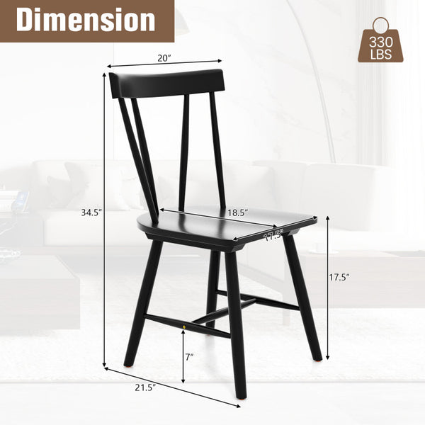 Space-Saving and Easy Assembly: Each chair measures 21.5" x 20" x 34.5" (L x W x H), making them ideal for compact spaces. The assembly process is a breeze, thanks to the simple structure and clear user manual, allowing you to quickly set up these chairs in no time.