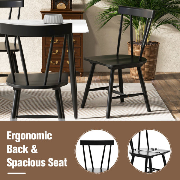 Experience Ultimate Comfort: Enjoy superior comfort with our ergonomic Windsor chairs featuring a thoughtfully designed backrest to fully support your back and alleviate fatigue. The generously sized 18.5" deep seats offer a luxurious and cozy sitting experience.