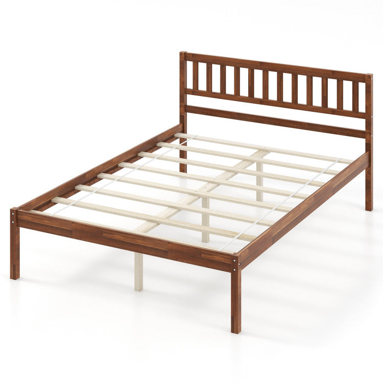 Embedded Platform Requires No Box Spring: Featuring an anti-slip embedded design, the platform bed frame can hold the mattress in place for a secure sleeping environment. A mattress of no more than 6" thick is recommended, and no box spring is needed.