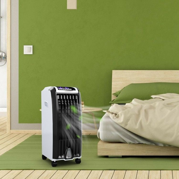 More Than Just a Fan: This portable air cooler goes beyond traditional fans by providing effective cooling through water evaporation. It functions as a fan and humidifier, creating a refreshing and comfortable environment in hot/dry climates with humidity levels below 50%. Perfect for home, office, dormitory, and more.