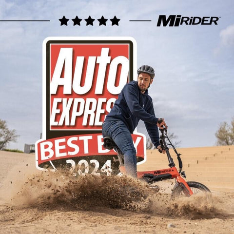 MiRider - winner of Auto Express's best electric folding bike 2024 award
